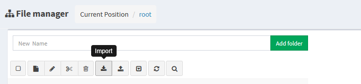 Import Lab button in user directory